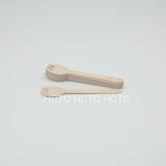 Wooden fork and spoon (all in one)160mm