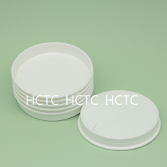 Plastic-free paper cup lids