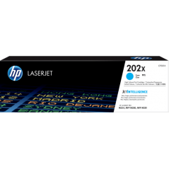 HP 惠普 HP 202X 高打印量靛藍色原廠 雷射碳粉盒 CF501X