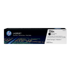 HP 惠普 HP 126A 2-pack Black Original LaserJet Toner Cartridges CE310AD