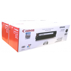 Canon 佳能 Cartridge 418VP BK黑色碳粉盒 (兩支裝)  418BK VP